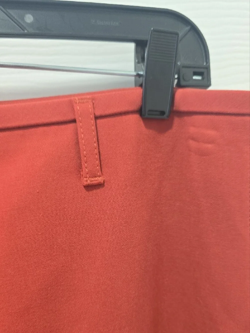 J. Crew Coral-Red Pencil Skirt with Side Slit
